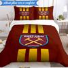 Football Club Emblem 3pcs K-pop music group Bedding set,Ideal for Bedroom, Dormitory,Including Duvet Cover And 2pcs Pillowcases,Fan gifts