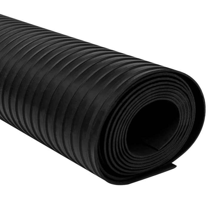 VidaXL Tapis Revêtement de Sol Intérieur Maison Garage Bureau Atelier Salle de Sport Caoutchouc Antidérapant 1,5x2 m 3 mm 143949