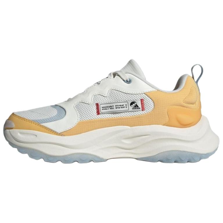 Adidas Maxxwavy Versatile Comfortable Durable Low-Top Dad Shoes Unisex Sneakers White Yellow IF9307