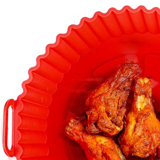 Silicone Air Fryer Liners for 3 to 5 QT Air Fryer Dishwasher Safe Reusable Non-Stick Pot Liner Heat Resistant Replacement