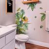 Colorful Tropical Plant Leaves Flowers Wall Sticker Removable Waterproof Self-Adhesive Home Wall Decor