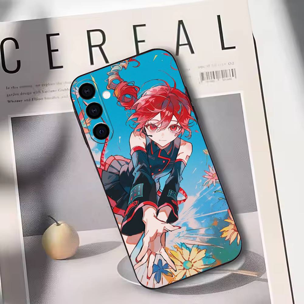 K-Kasane T-Teto Get To Me  Phone Case Black Silicone Soft For Samsung Galaxy A73,A72,A71,A70,A53,A52,A51