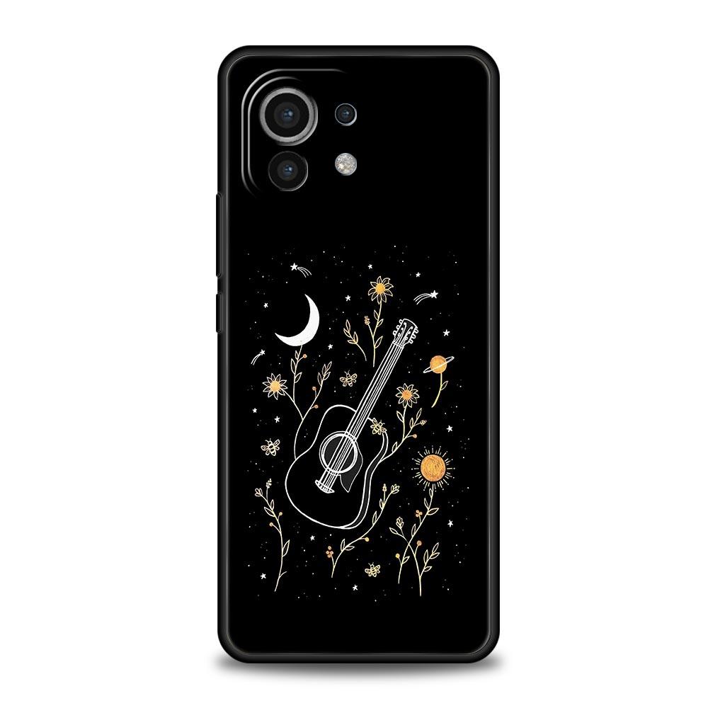 Simplicity Line Art Sun Moon Phone Case For Xiaomi 14 13 12 11 Lite 13T 12T 11T Pro 9T Mi Poco X6 X5 M3 X3 Pro F5 F4 F3 5G Cover