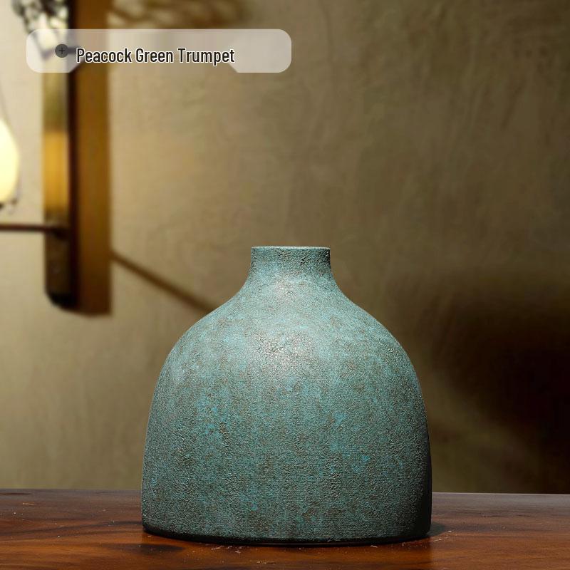 Цветочная керамическая ваза из Цзиндэчжэня для украшения столовой и гостиной