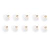10/Saco Multi-colorido pelúcia bola de pele pingente DIY artesanato bola encantos brincos jóias fazendo acessórios