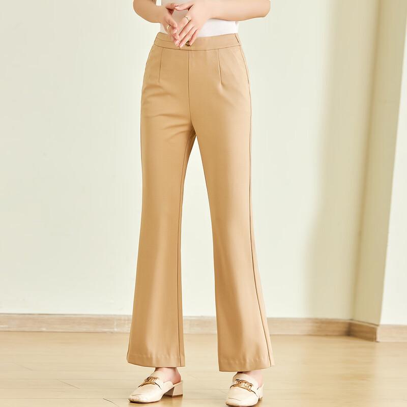 Simple Fox Women's High-Waist Micro Flared Summer Casual Pants