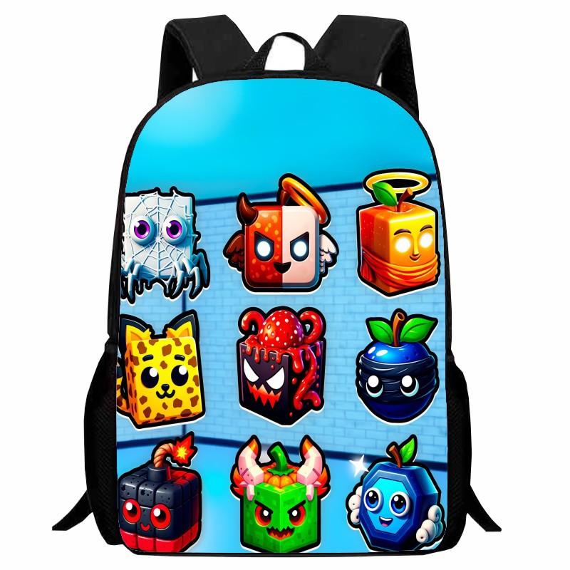 Stampa Roblox Blox Fruits Zaino Scolastico Studente Cartone Animato Merchandising Gioco Zaino Ragazzi Ragazze