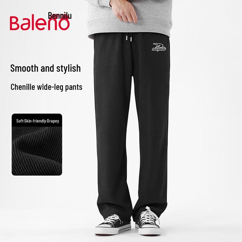 

Baleno Men s Spring Chenille Straight-Leg Casual Pants 4XL