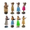 Vibrant African Dancing Girl Sculpture Handcrafted Resin Car Dashboard Decors For Home Office Display