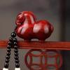 Small-Leaf Red Sandalwood Pendant: Wealth-Attracting Pixiu, Gourd, Dragon, Tortoise Design