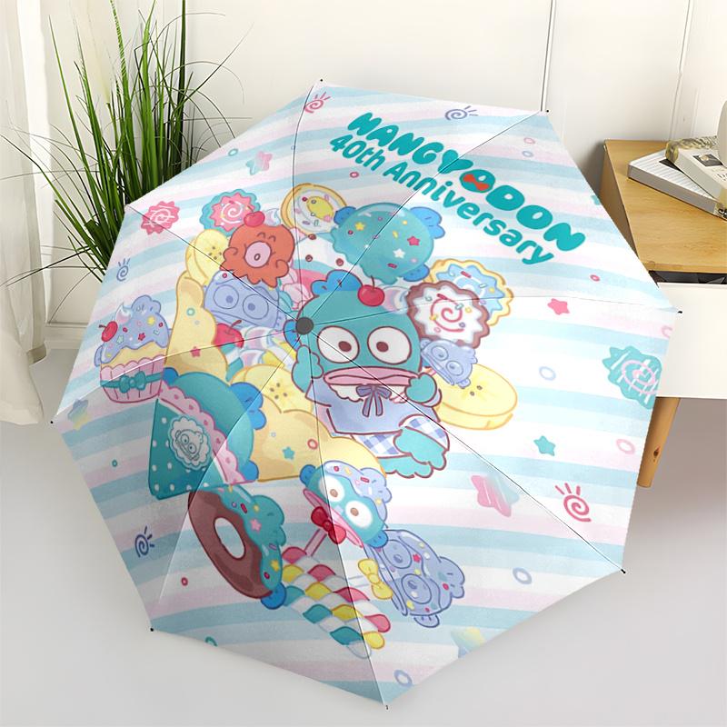 

1pc HANGYODON 40th Anniversary Automatic Opening/Closing Umbrella with Foldable Design, 8-Bone Iron Frame, Outdoor Use, Festival Gift, Suitable for Fa