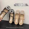 Sheepskin version~ 5CM heightening bag head cool slippers women's new models are beautiful and not tired feet half slippers women