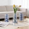 Creative Nordic Colorful Double-layer Glass Vase Transparent Hydroponic Dried Flower Vase Simple Restaurant Desktop Decor
