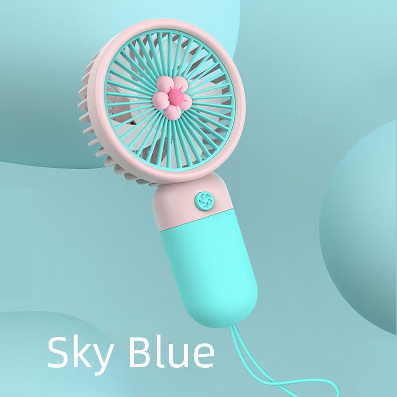 New Flower Mini Portable USB Handheld Fan - Summer Fresh and Compact Electric Fan