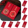 Zodiac 6pcs Chinese Tiger New Year Cny Ang Pao Gold Angpow Red Packet Money Pack