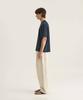 Oteumilkape Linen Blend Garment Dyed Easy Pants - Oatmeal