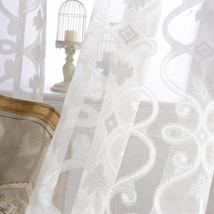 Gardiner, Koreansk Liten Frisk Ensfarvet Tredimensjonal Rosegardin Vindusskjermstoff Ferdig Produkt