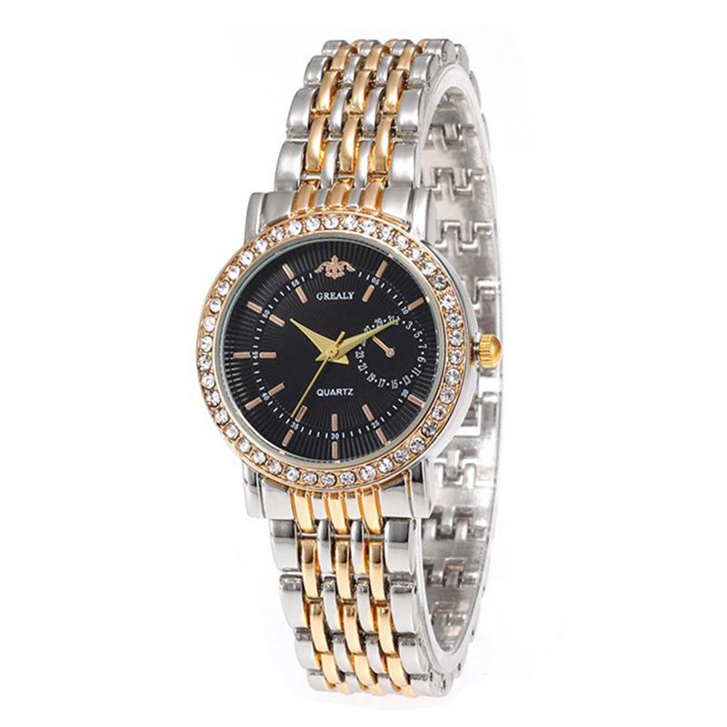 Elegant Women's Quartz Watch with Rhinestones