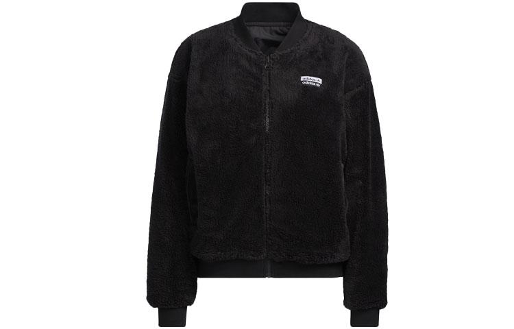 adidas Originals Baseball Jerseys Women's Black Baseball Collar Moderate GU1399
