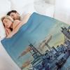 #321 HMS Belfast and Tower bridge in London Throw Blanket Hair for winter Polar Single Blankets