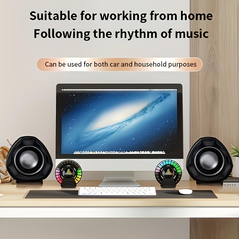 Smart Voice Control Car Aromatherapy Diffuser with Dynamic Rhythm Light Air Vent Clip-On Fragrance Dispenser