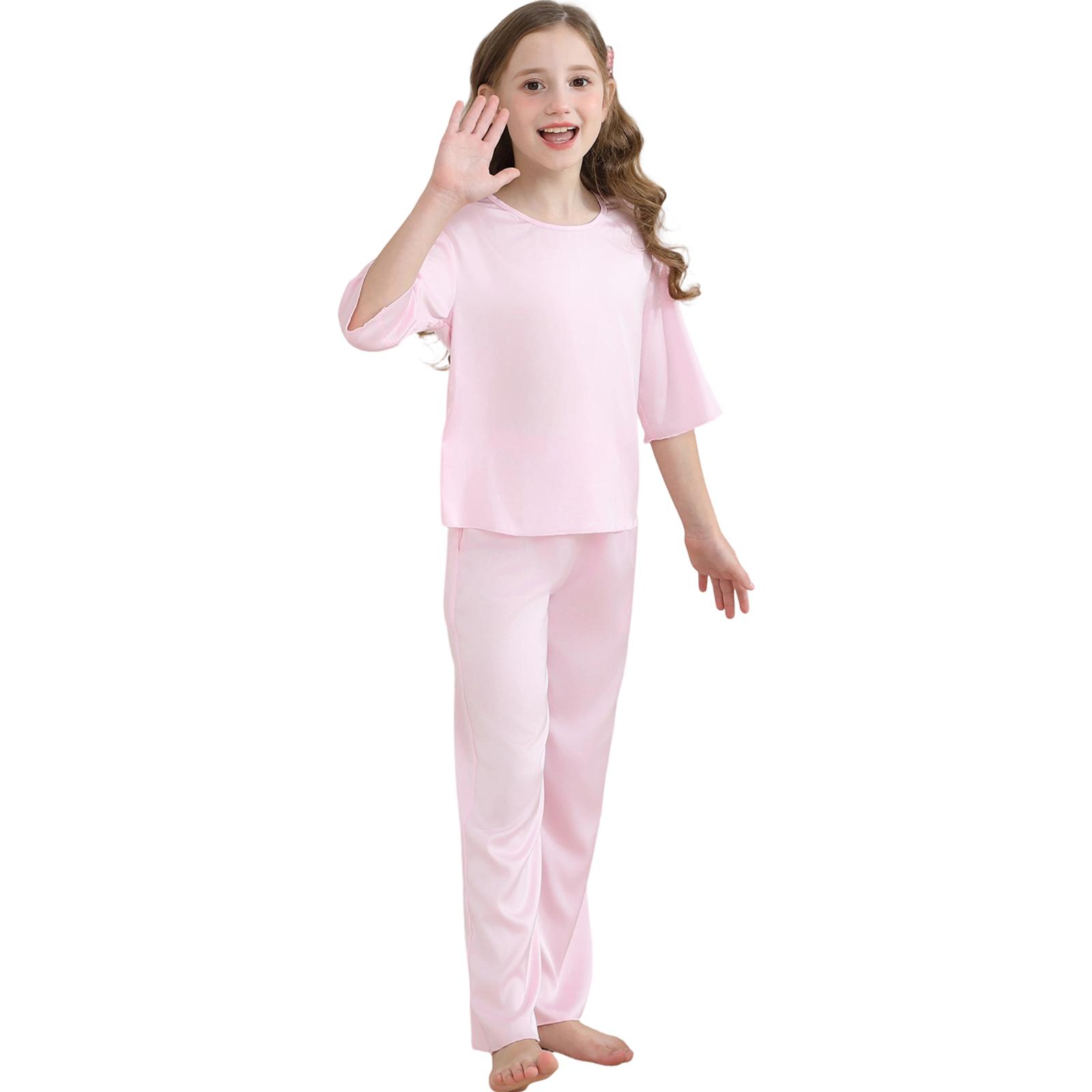

Children s Pajamas, Home Clothes, Short Sleeved Pants, Pajamas Set 160 рожевий
