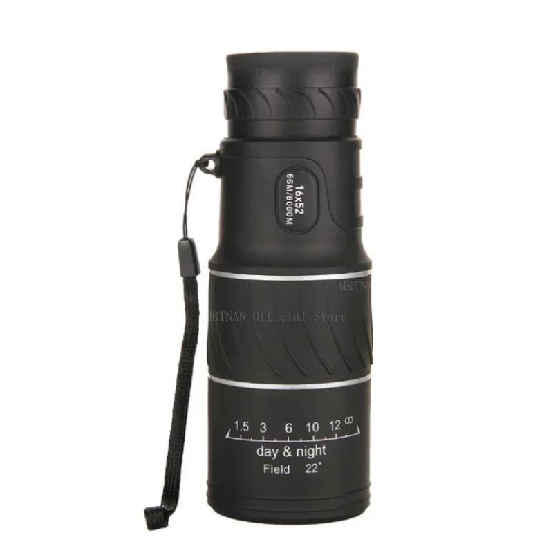 Powerful Monocular Telescope 16x52 Zoom Binoculars Long Range Night Spyglass For Outdoor Hunting Camping Bird Watching