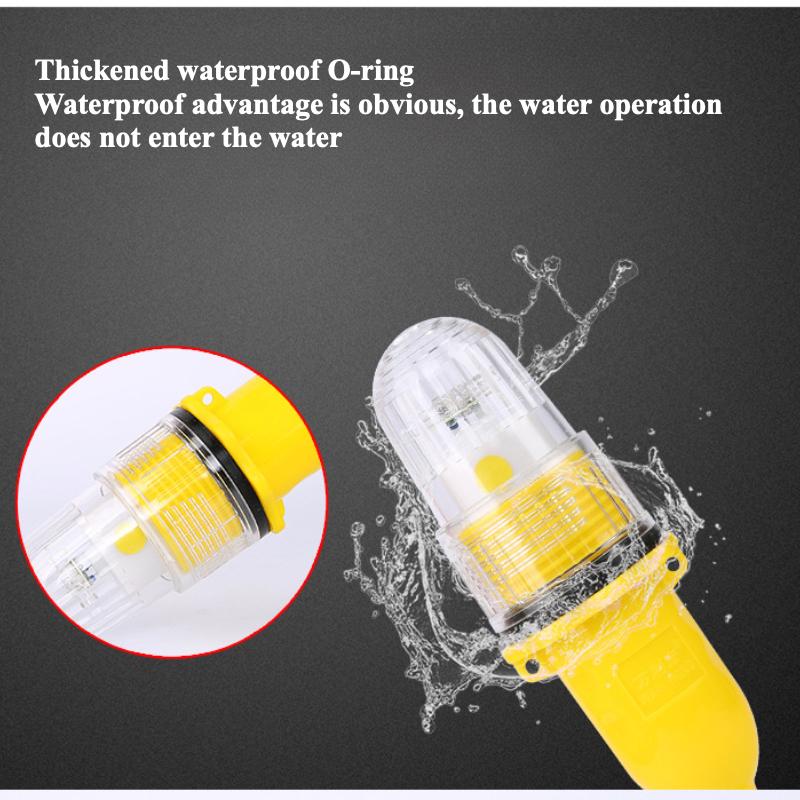 LED Strong Light Torpedo Light 5pcs High Power Net Marker Light Underwater Fish Trapping Torpedo Light Fishing Light