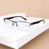 Vintgae Square Metal Reading Glasses for Men HD Lens Anti-blue Light Far-sighted Eyewear Unisex Business Eyeglasses +1.0 +1.5