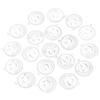 50/100pcs 15/20mm Turkey Vintage Iron Sheet Pendant Round Pendant For Jewelry Making DIY Charms Necklace Earrings Accessories