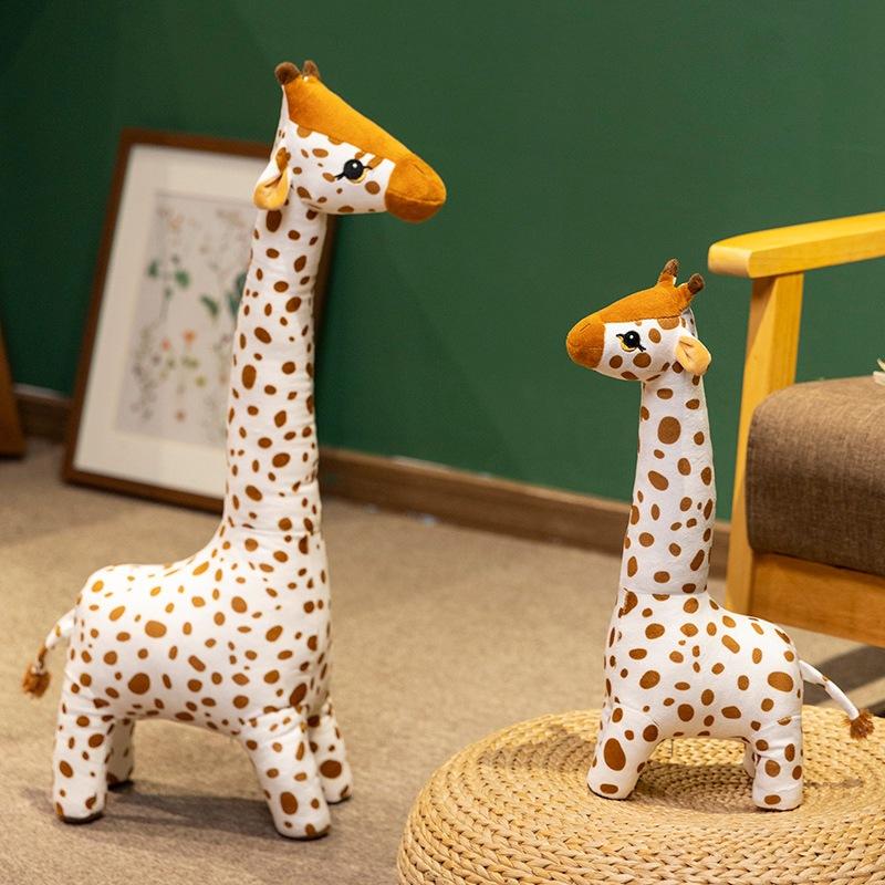 Simulation Giraffe Puppe Plüschtier Zoo Hirsch Puppe Kinderbegleitung Beruhigungspuppe