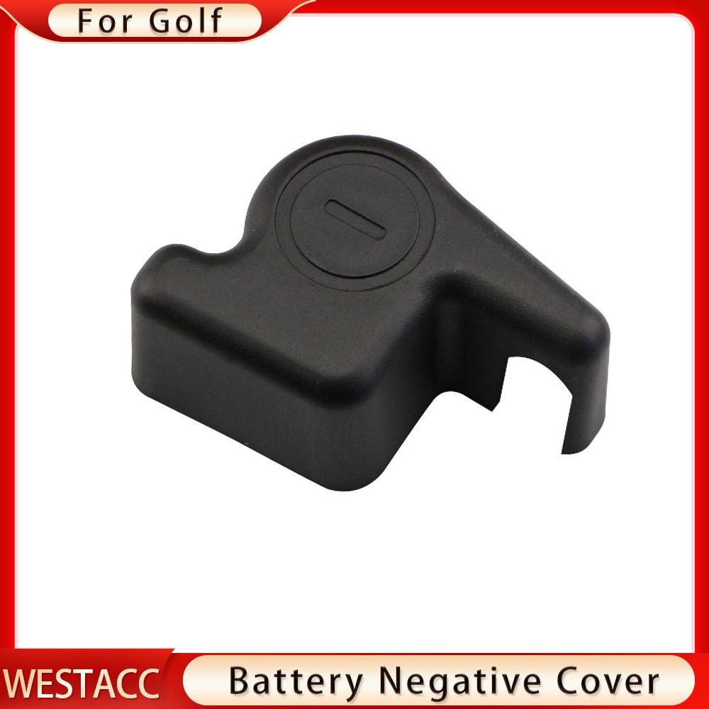 ABS Car Battery Negative Protection Cover for Volkswagen VW Golf 5 6 7 Batteries Electrode Pole Anode Cap Trim