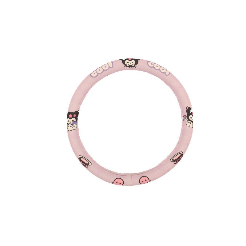 Steering Wheel Cover, Suitable for All Seasons, Cute New Style, Non-Slip, Sweat-Absorbent, Summer Wear-Resistant, High-End Feel, Round Handlebar Cover