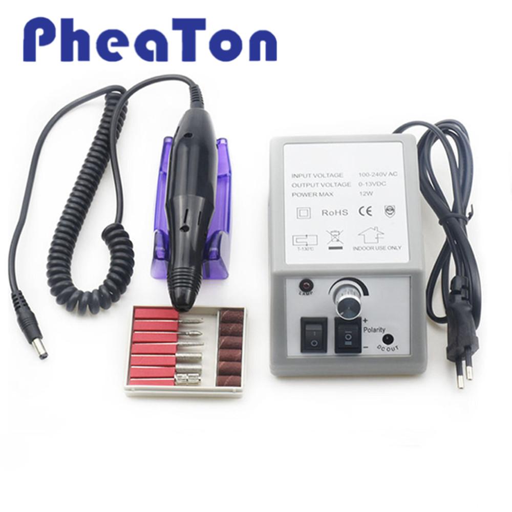 12W vrtačka na nehty Elektrický stroj na manikúru 20000 ot./min. Pilník na nehty se strojem na manikúru a pedikúru Speed Nástroje na nehty