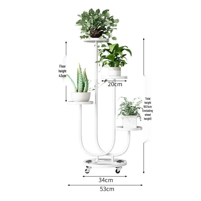 Leichter Luxus Marmor Indoor Blumenständer
