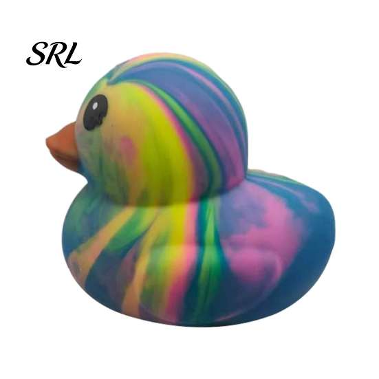 Gradient Duck Squeeze Toy Rainbow Stress Relief Toy, Slow Rise Colorful Toys Soft Sensory Fidget
