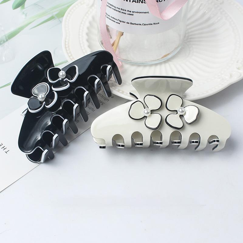 1pc simple small fragrant style letters lazy elegant temperament grip fashionable retro vinegar board hair grip