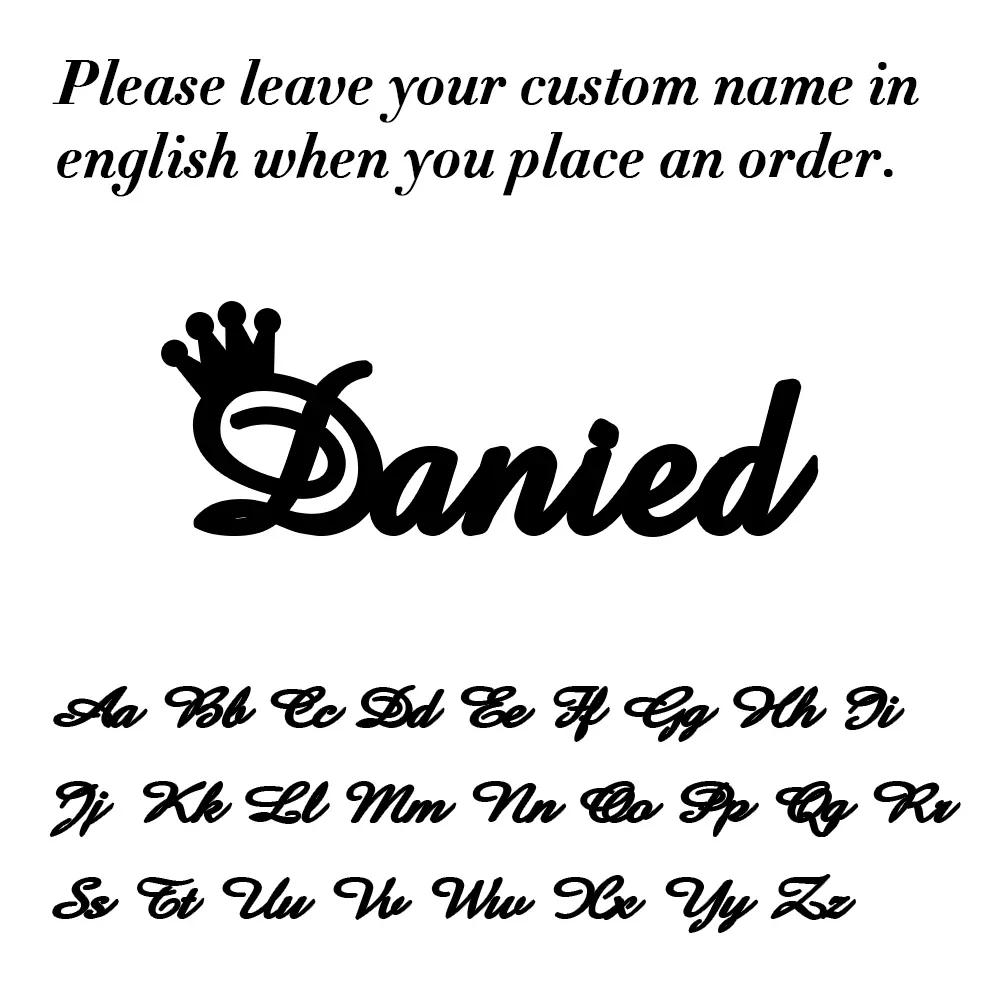 Stainless Steel Custom Name Letters Logo Brooch Personalized Nameplate Pins Badge Trendy Jewelry Gift for Women Men Kids