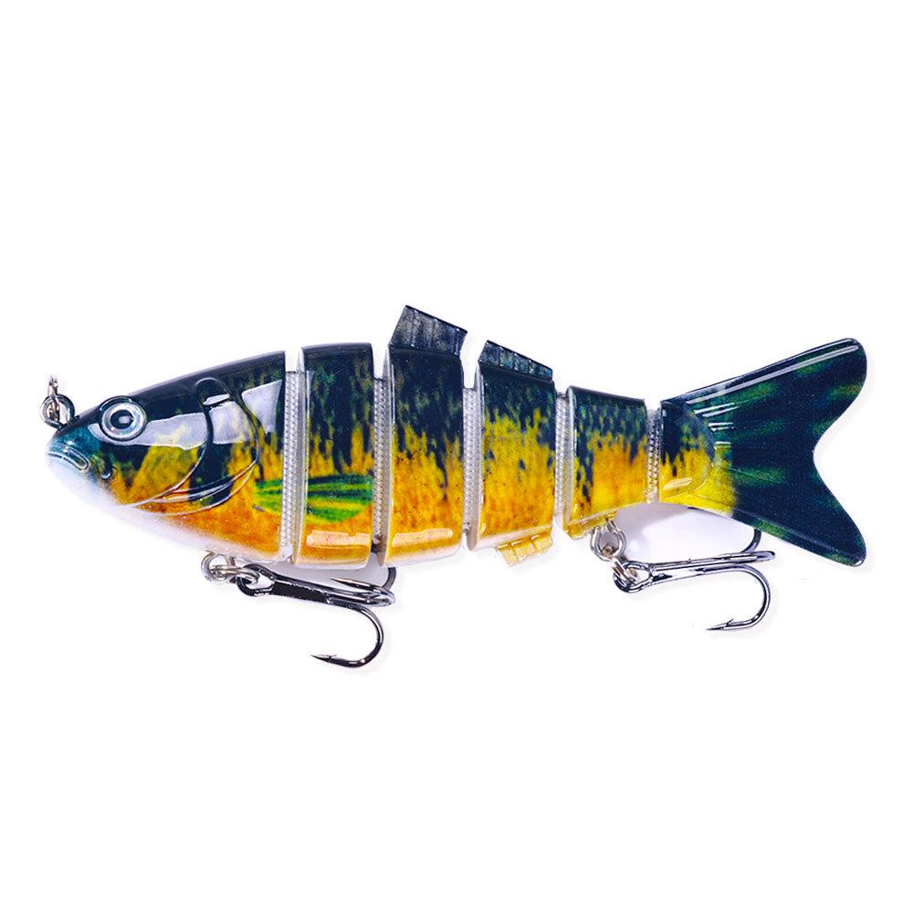 HENGJIA 10cm 18g Multi-Section Sinking Bionic Lure - 6-Section Fish Bait Model