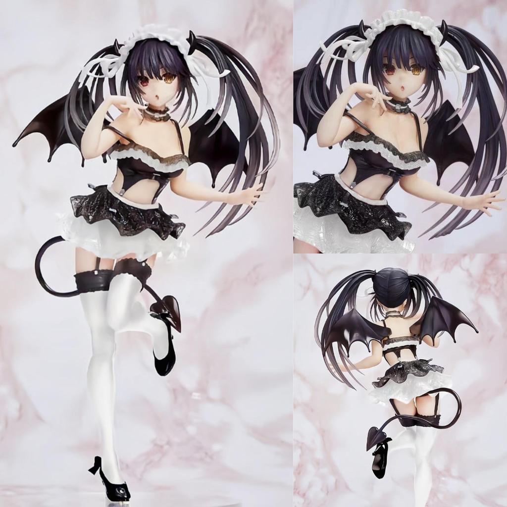 Tokisaki Kurumi White Purple Little Devil Elf Figure Model for Date A Live Scenery.