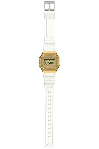 Casio A168XESG-9AJF Watch (Official Japanese Product) Unisex Adult Skeleton X Gold