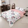 Comforter Cute Bow Love Bedding Set Ladies' Gift Pink Girl'S Room Decoration Single Double Large Size