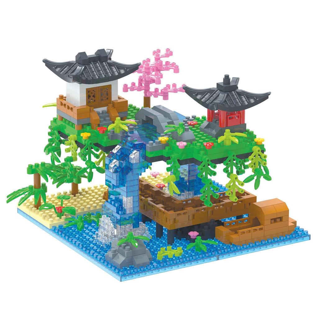 Compatible With Lego Taohuatan Micro-Drill Building Block Difficult Girl Series Building Model Educational Assembly Toy