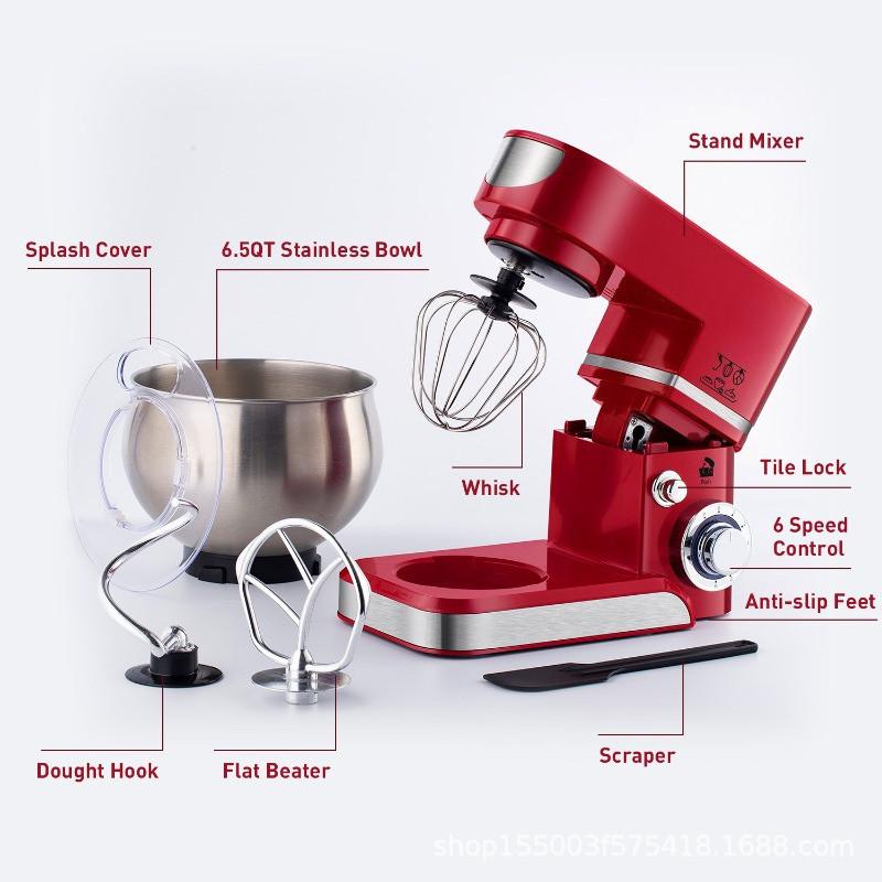 Household Chef Machine Desktop Egg Beater Fully Automatic Electric Kneading Machine Multifunctional Vertical Mixer
