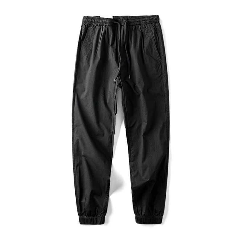 Summer Thin Jogger Pants Men Cotton Overalls