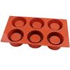 Moule à Gâteau Moules à Gâteau en Silicone Forme de Cylindre Coupe Réutilisable Moules à Savon 6 Cavités Outils de Cuisson Cuisine Cuisson