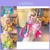 Trendy Colorful Lightning Bear Keychain For Women Fashionable Silicone Accessory