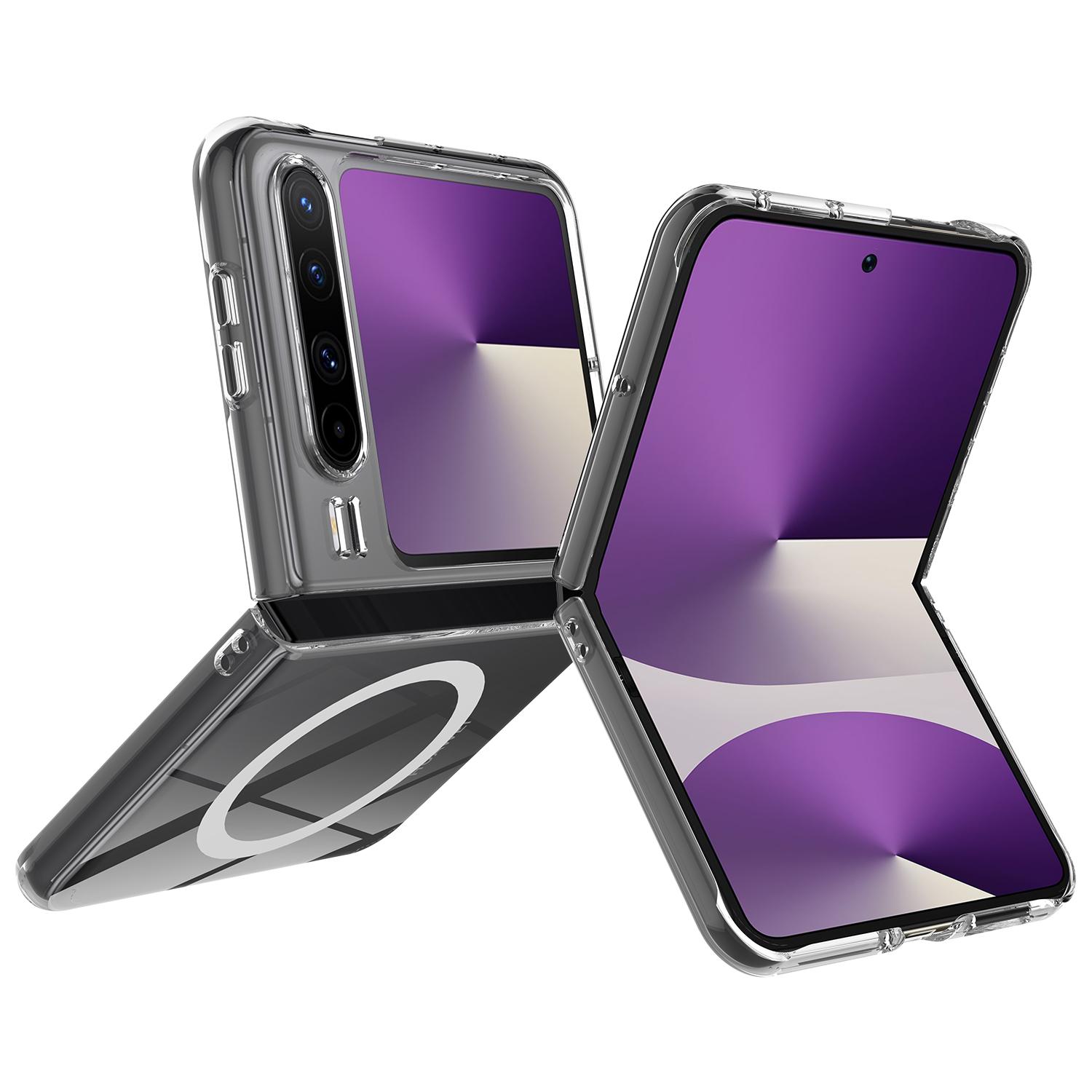 

For Huawei Pura X Clear Case TPU+Acrylic Magnetic Phone Cover Compatible with MagSafe As Shown A