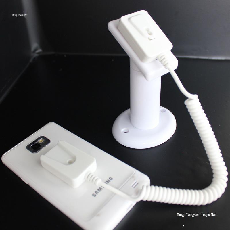 Anti-Theft Mobile Display Stand with Alarm and Spring Coil