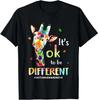 Autism Awareness Cute Giraffe Animal Its Ok To Be Different T-Shirt